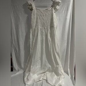 Girl‎ soul Chic White Ruffle Maxi Dress Women’s xlarge